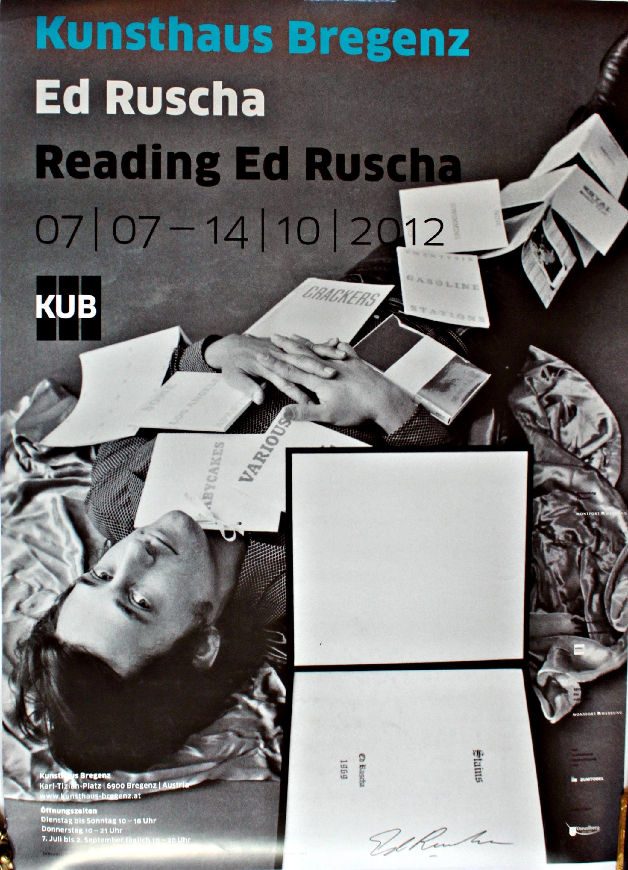 Reading Ed Ruscha (Hand signiert von Ed Ruscha), Lt. Ed. Europäische Offset-Lithographie