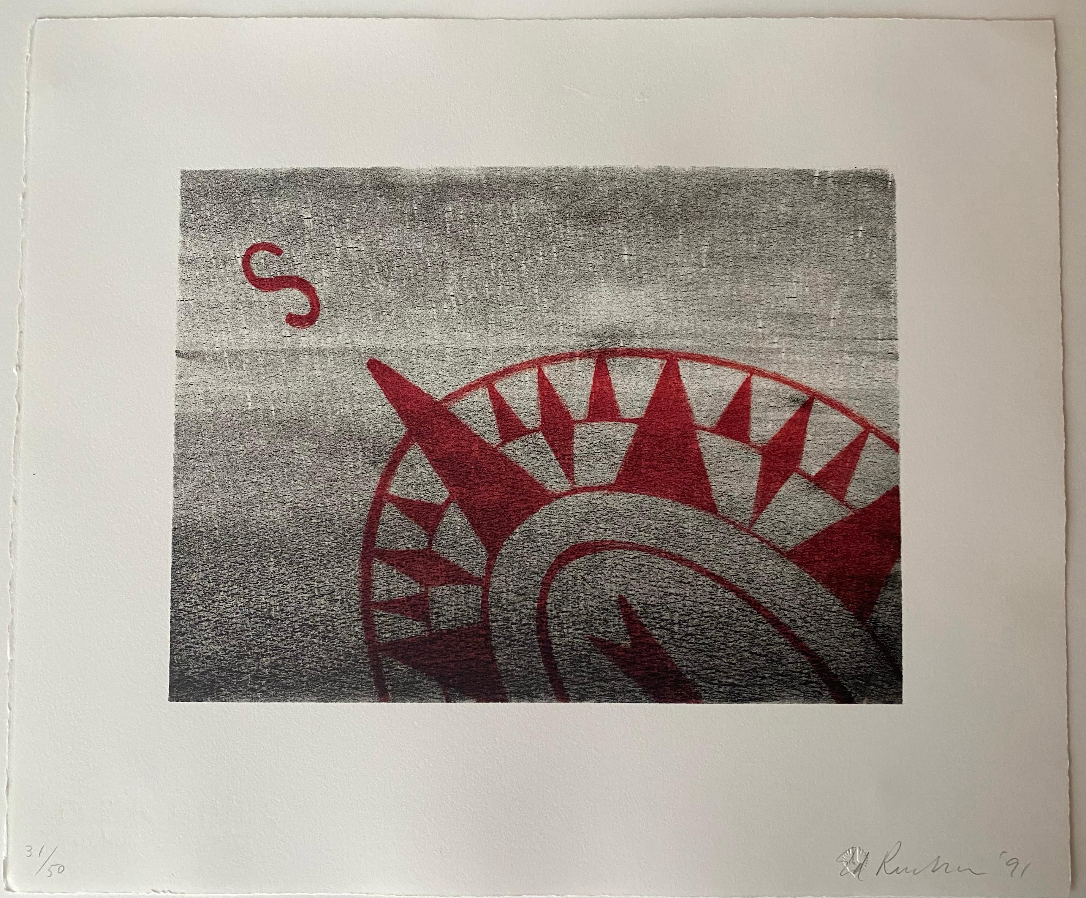 South - Print by Ed Ruscha