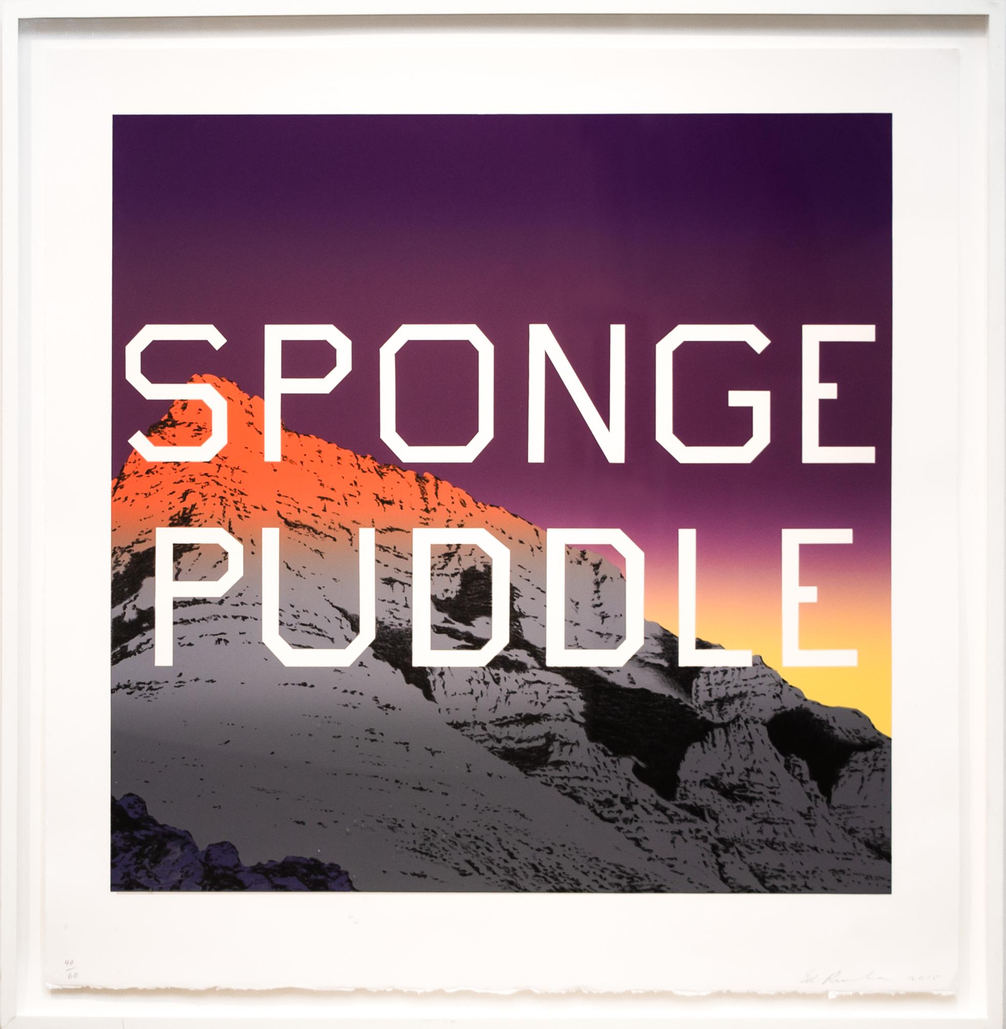 Ed Ruscha Abstract Print - Sponge Puddle