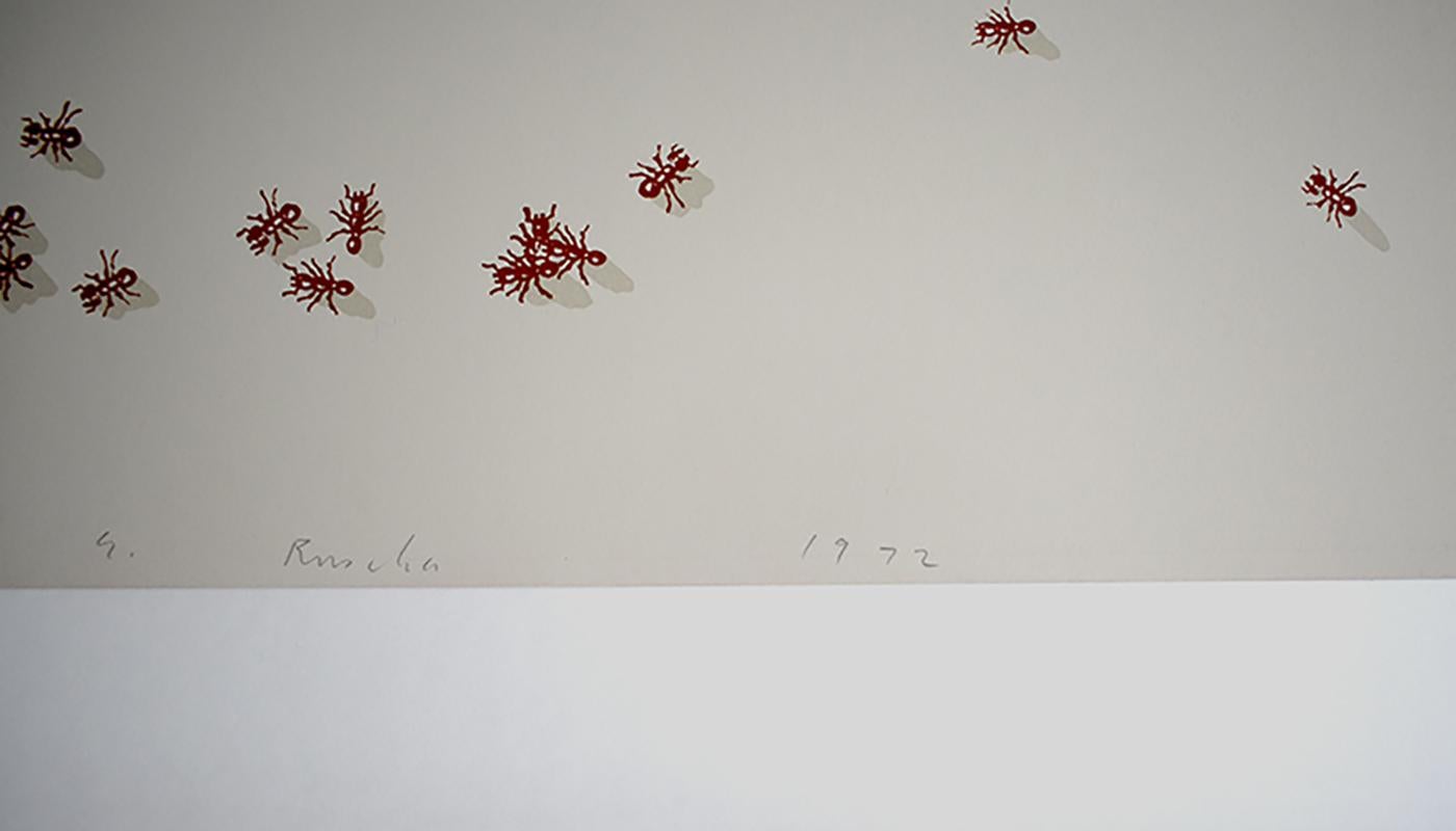 squelettes de fourmis rouges, de : Insects - Pop Art Print par Ed Ruscha