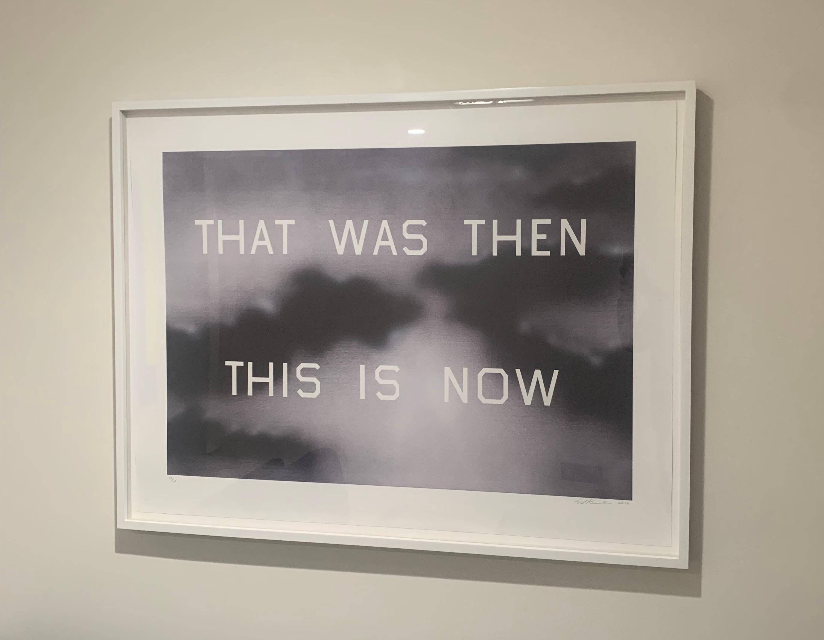 That Was Then This Is Now - Print by Ed Ruscha