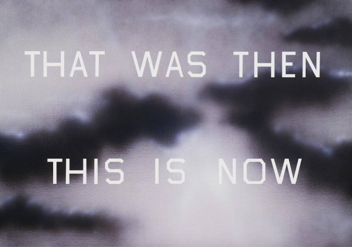 Ed Ruscha Abstract Print - That Was Then This Is Now