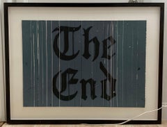 The End - 1991 - Lithograph - Artist Proof (A.P.) - Text - Hollywood Film Ending