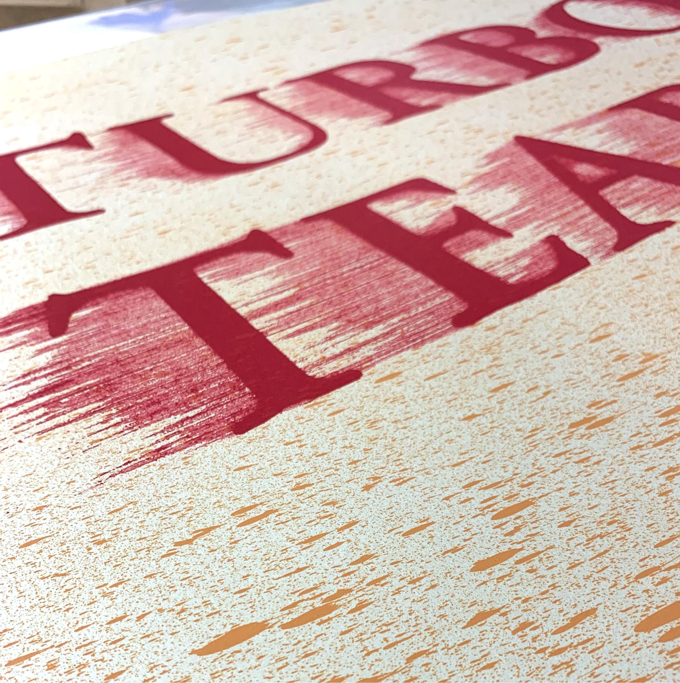 Turbo Tears - Arte contemporanea, Edizioni, Ed Ruscha, Litografia, Rosso 1