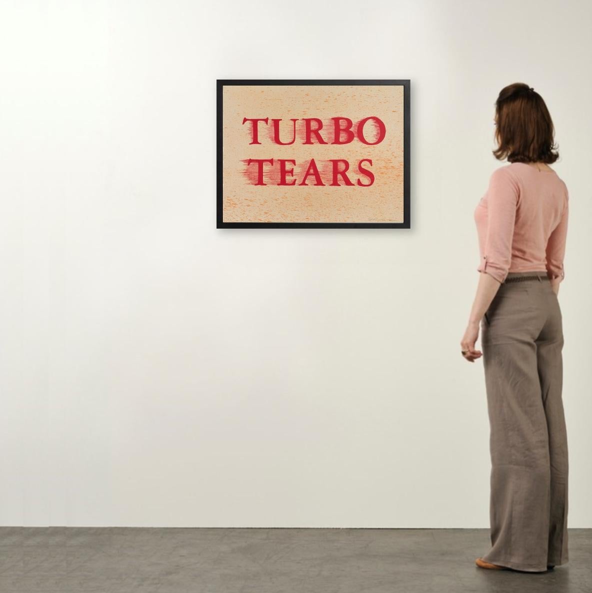 Turbo Tears - Arte contemporanea, Edizioni, Ed Ruscha, Litografia, Rosso 4