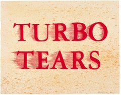 Turbo Tears -- Grabado, Litografía, Texto Arte de Ed Ruscha