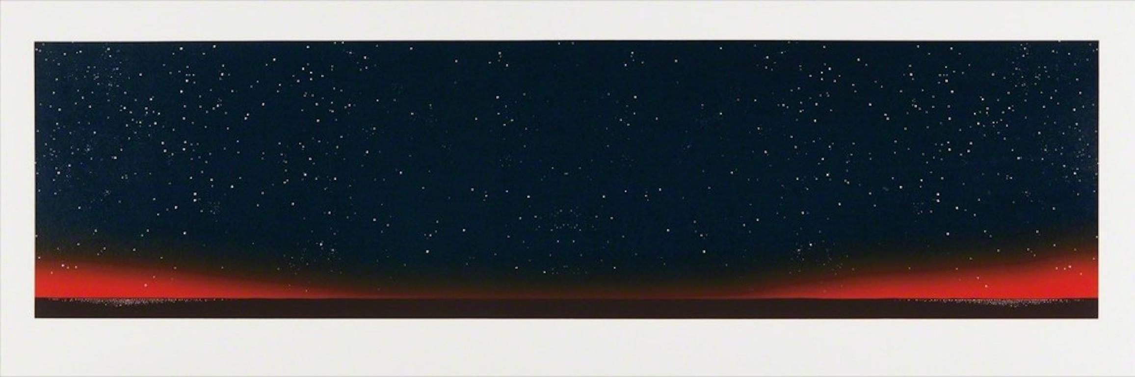 Ed Ruscha Landscape Print - Two Similar Cities