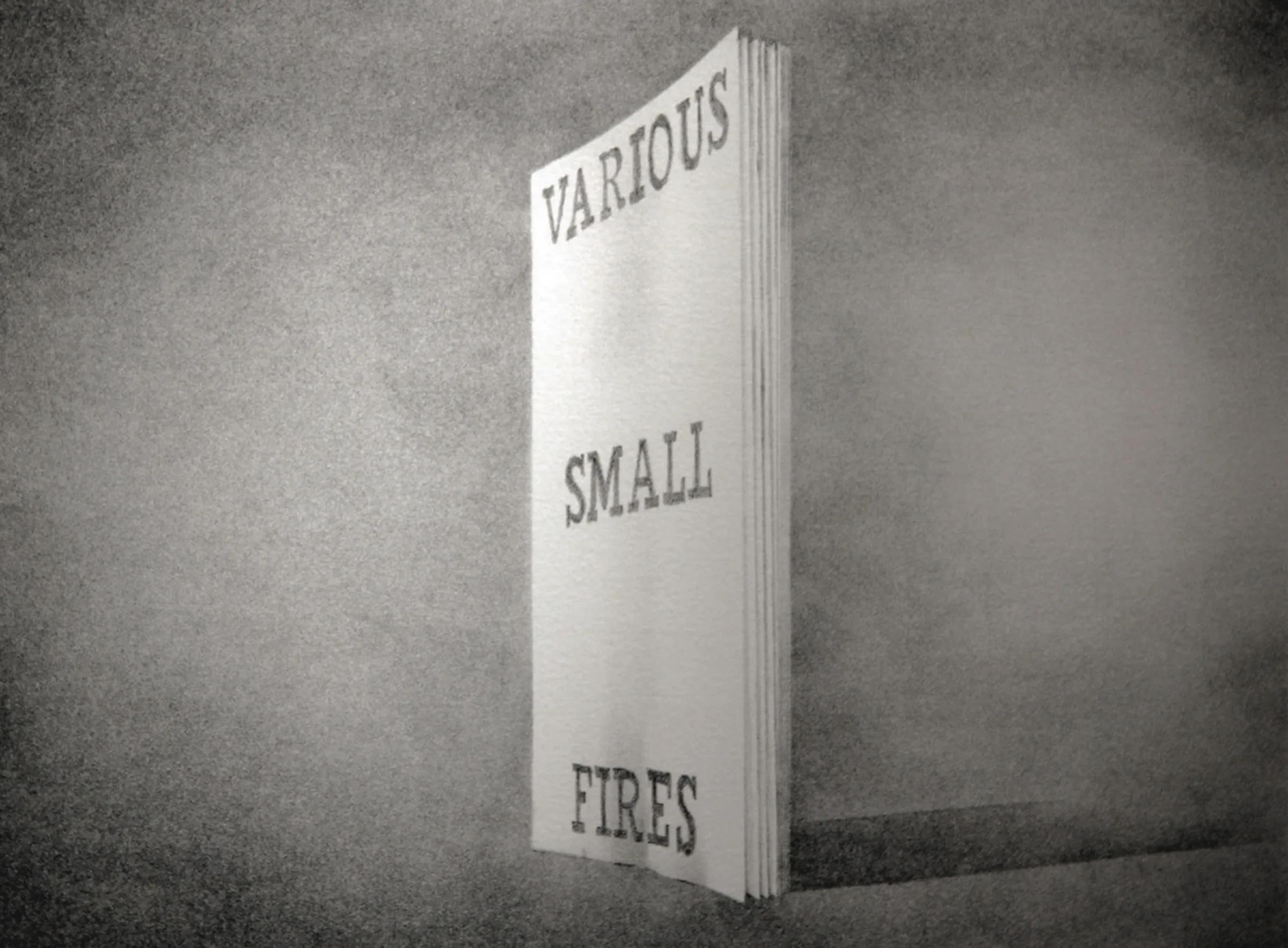 Ed Ruscha Figurative Print - Various Small Fires