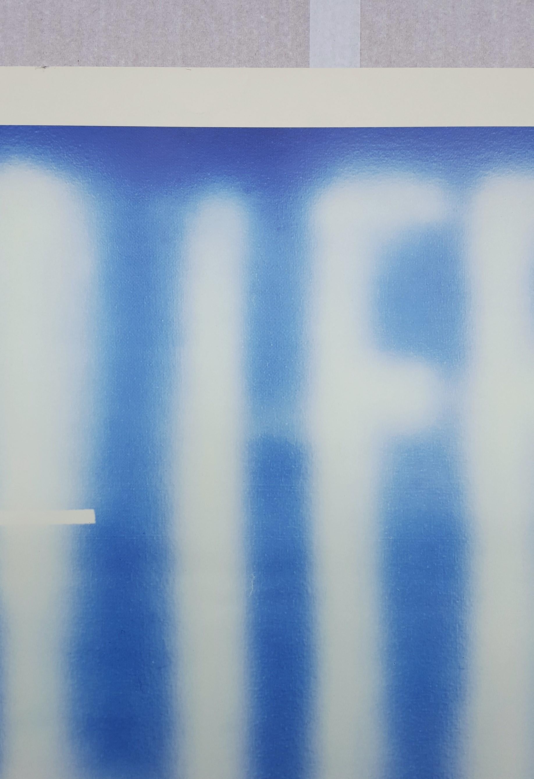 An original signed offset-lithograph, poster on smooth wove paper after American artist Ed Ruscha (1937-) titled 
