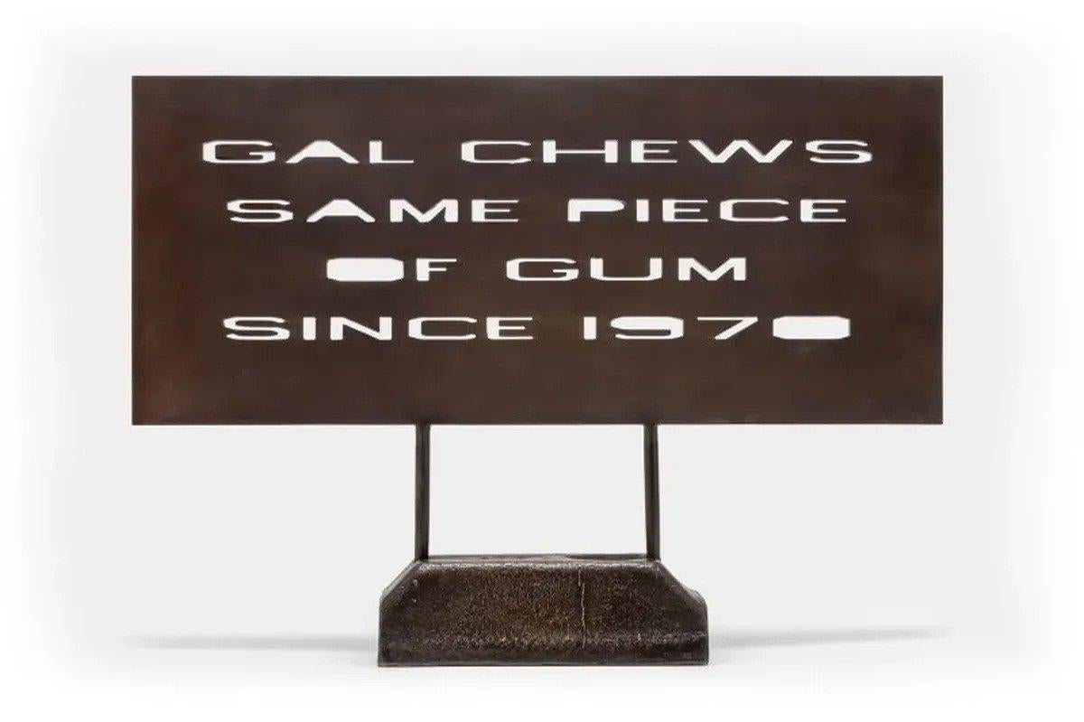 Gal Chews Same Piece Of Gum By Ed Ruscha