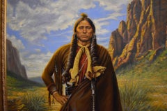 "QUANAH PARKER" NATIVE AMERICAN, INDIAN PORTRAIT BIG VERTICLE BEAUTIFUL COMANCHE