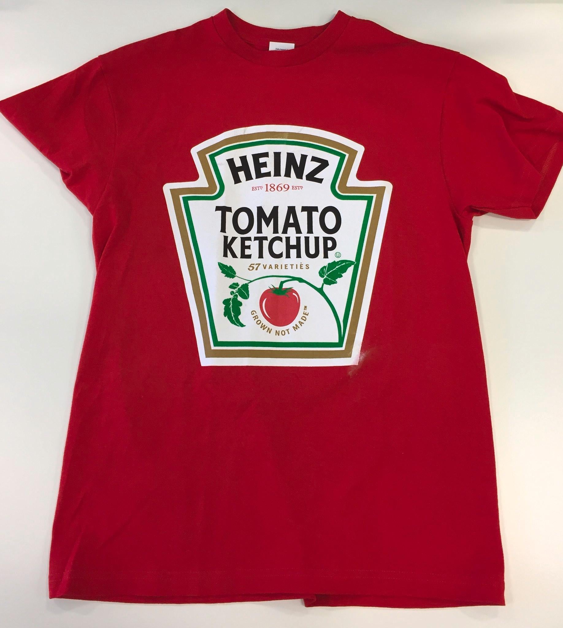 A Heinz Tomato Ketchup shirt singer Ed Sheeran wore on a visit to the Heinz History Center in Pittsburgh, Pennsylvania in 2017
Ed Sheeran is one of the most successful recording artists of all time, having sold an estimated 100m singles