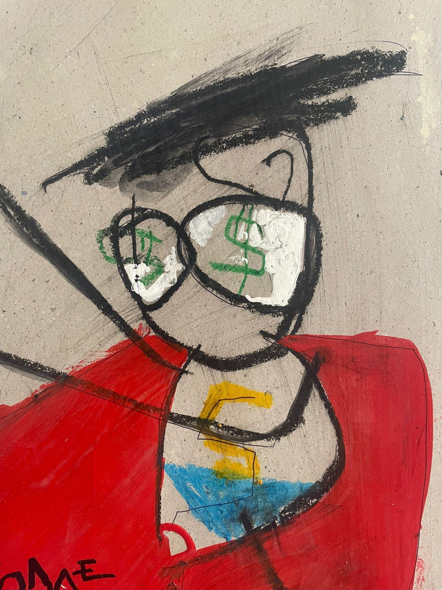 ABSTRACT Pittura Artista contemporaneo Superman Ed Warner 2023 1