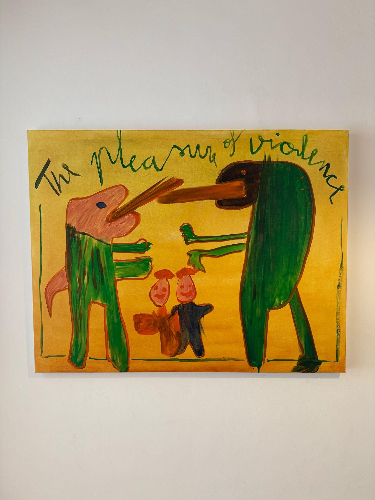 ABSTRACT Politique figurative Peinture de dinosaures Artiste contemporain Ed Warner en vente 7