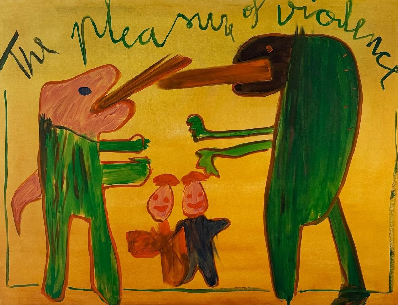 RESUMEN Política figurativa Pintura de dinosaurios Artista contemporáneo Ed Warner