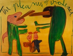 RESUMEN Política figurativa Pintura de dinosaurios Artista contemporáneo Ed Warner