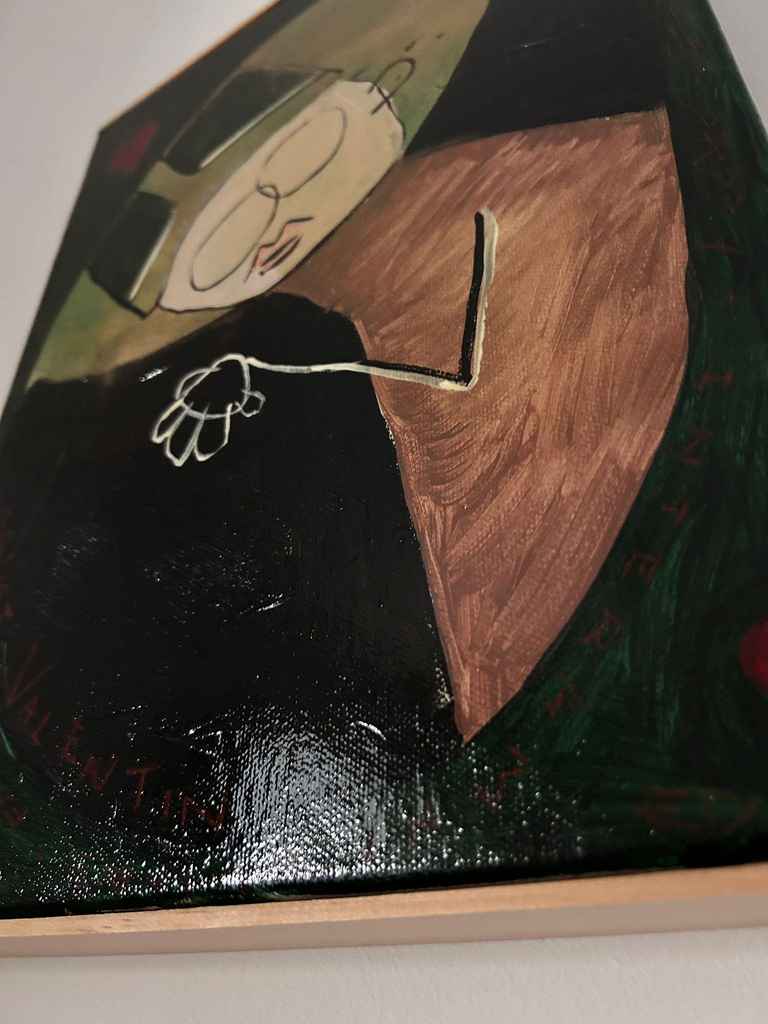 RESUMEN Pintura de San Valentín Artista contemporáneo Ed Warner 2024 en venta 1