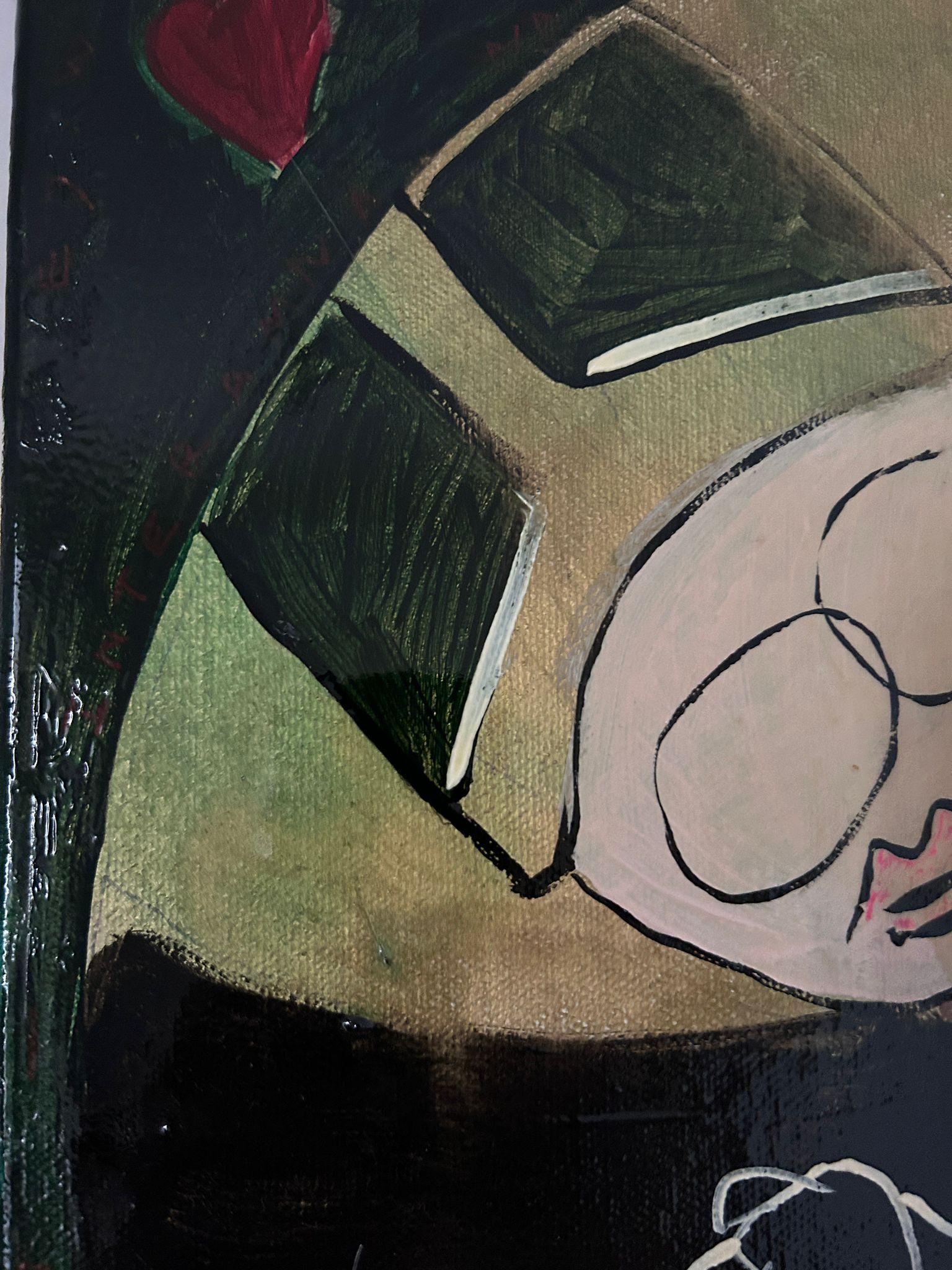 RESUMEN Pintura de San Valentín Artista contemporáneo Ed Warner 2024 en venta 2