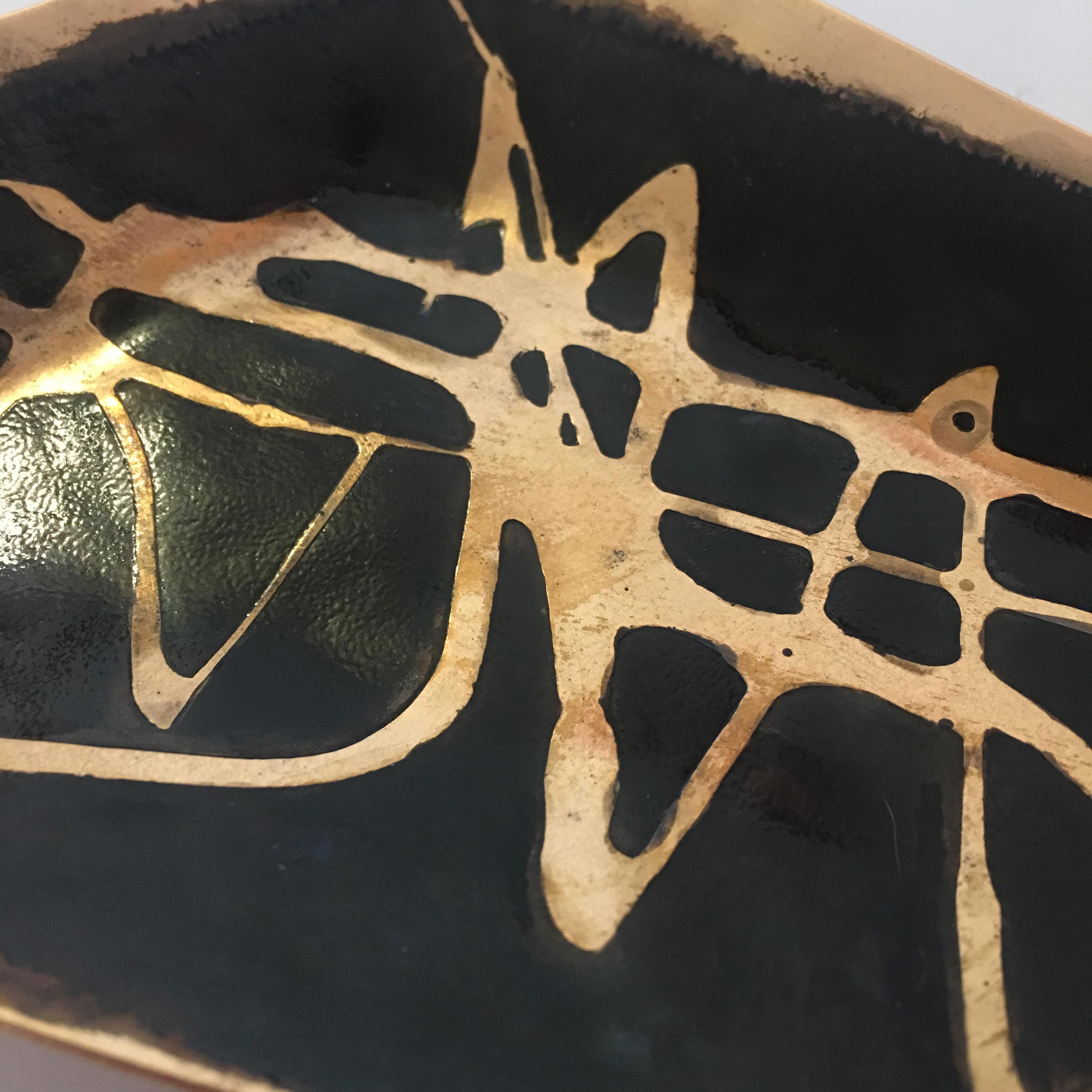Ed Wiener Copper Tray, 1950 In Excellent Condition In South Charleston, WV