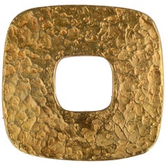 Ed Wiener Gold Pendant or Brooch