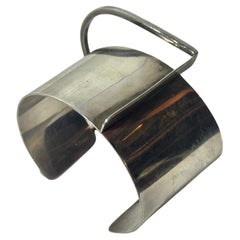 Ed Wiener Modernist Sterling Silber Manschette / Armband New York 1950er Jahre .925