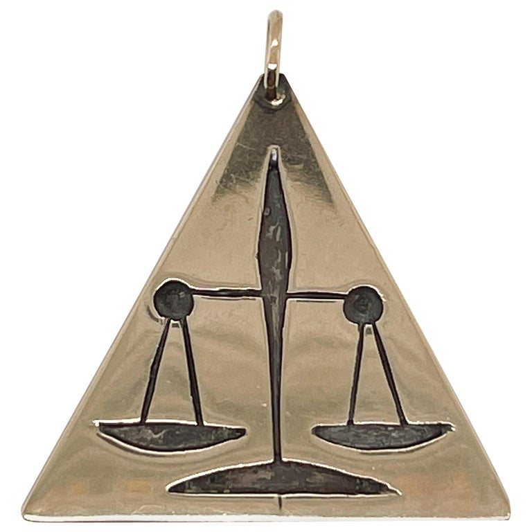 Collier Pendentif Moderniste Vintage - Style Rétro Métal Rouge/laqué