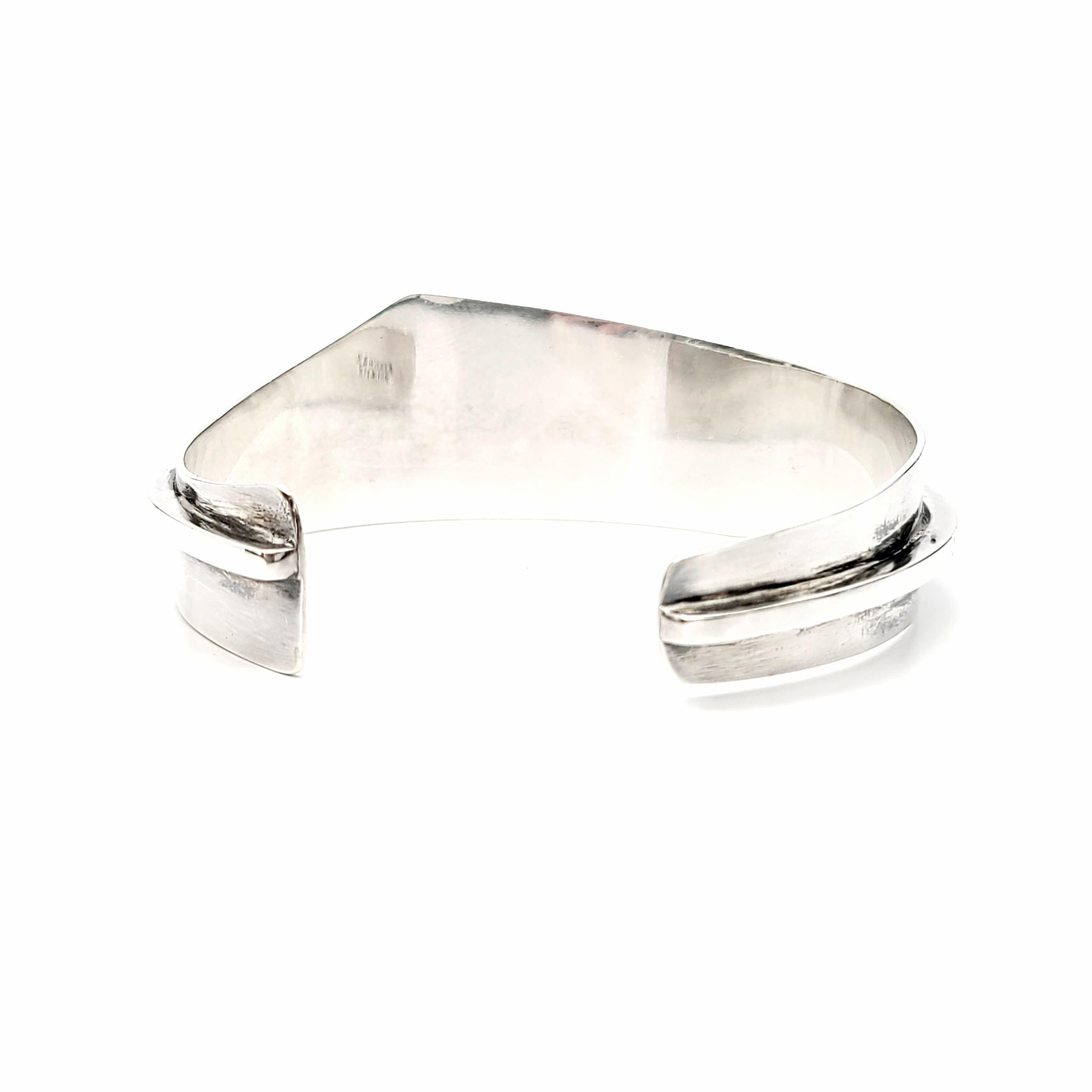 Women's Ed Wiener Sterling Silver Modernist Angular Cuff Bracelet