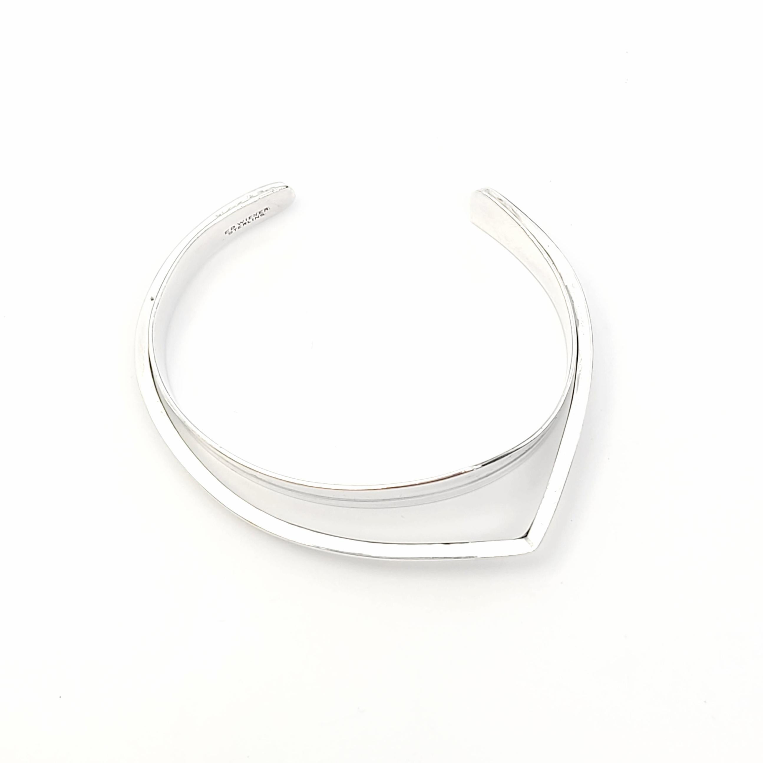 Ed Wiener Sterling Silver Modernist Angular Cuff Bracelet 4