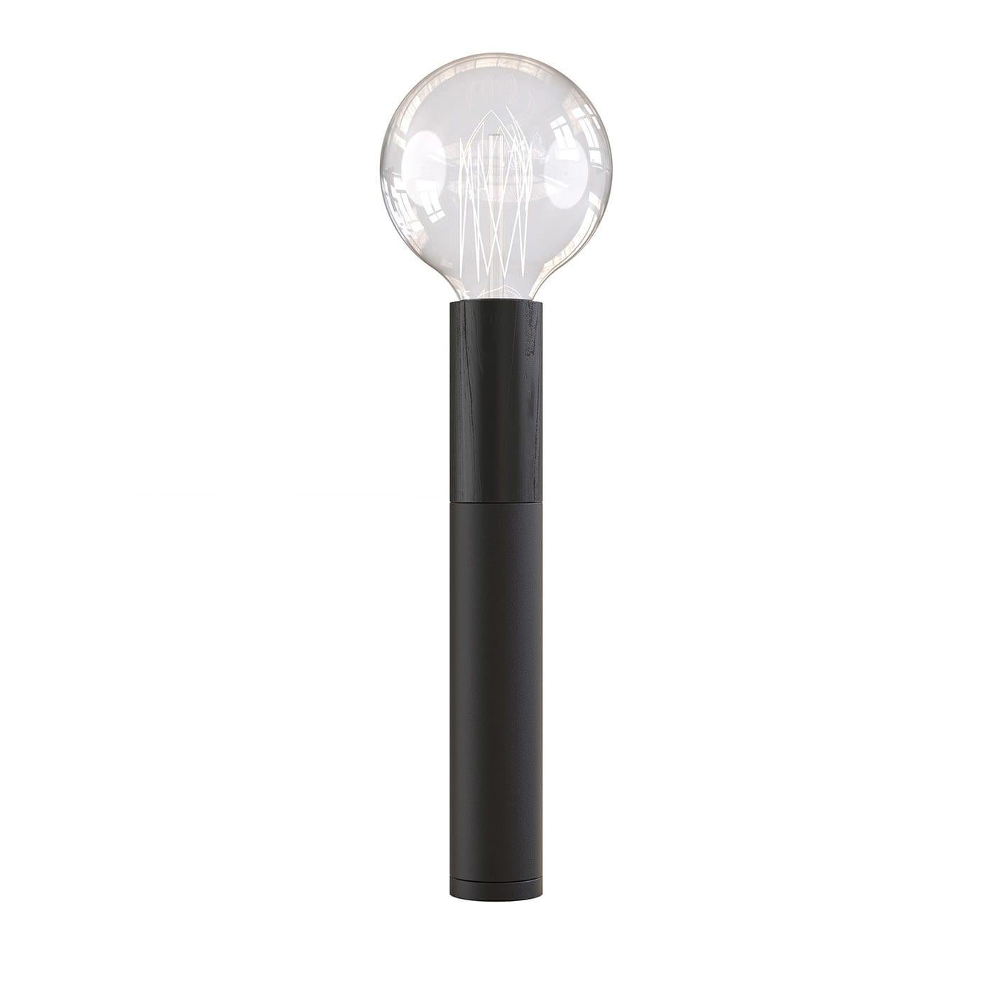 ED030 Black Wood and Black Table Lamp in vendita 1
