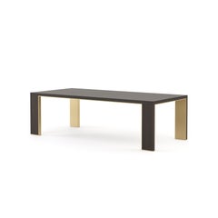 Contemporary Portuguese dining table in wood veneer