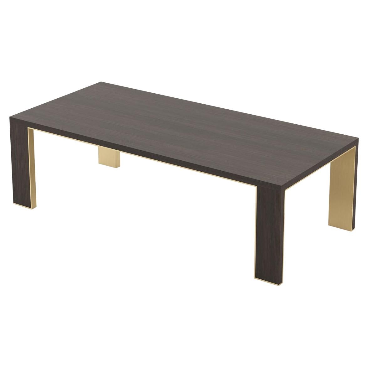 Contemporary Portuguese dining table in wood veneer For Sale