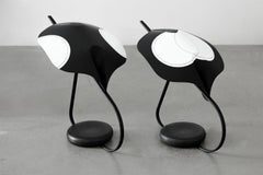edaLight, Table Lamp in Paper, black Metal and Concrete, Ymer&Malta, France