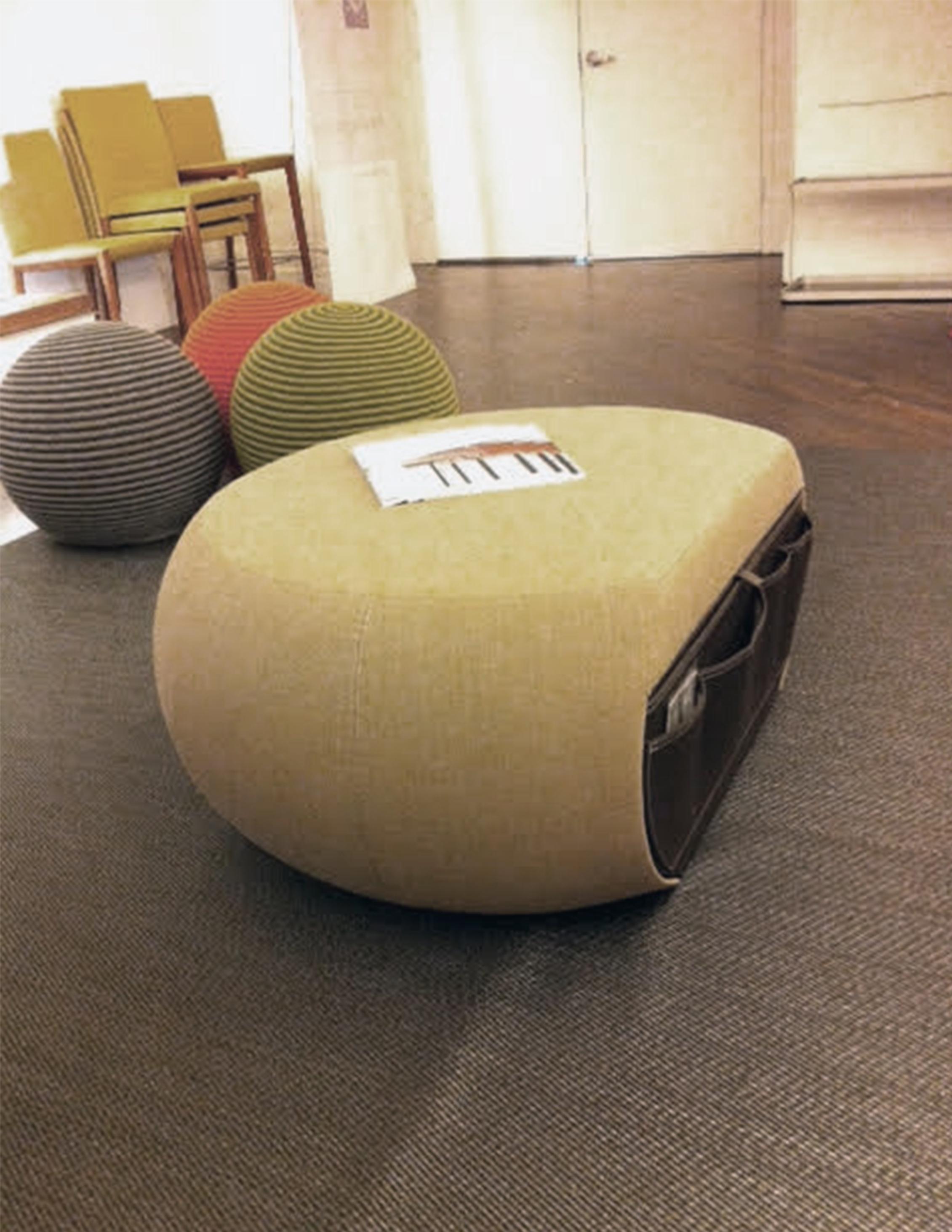 Montis Edam ottoman
(with drawer)
Measures: 31” x 27” x 15.6” H
Ottoman upholstered in fabric with object storage tray. Structure in beech plywood and padding in polyester foam covered in Dacron.