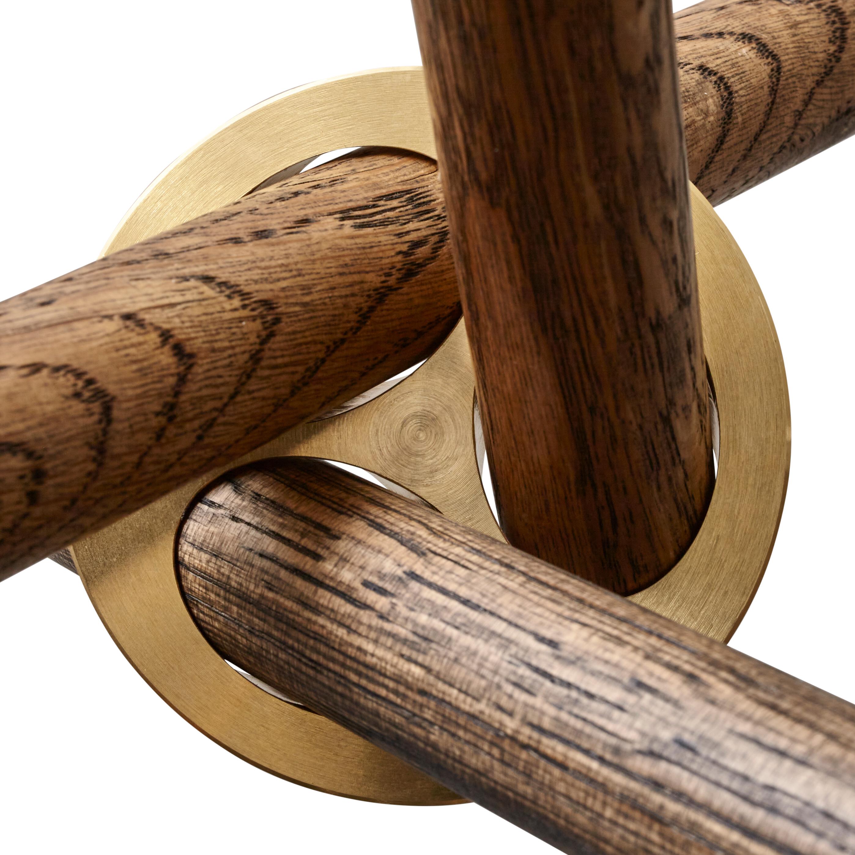 Moderne Edda Dark Oak Coffee Table by Eberhart Furniture en vente