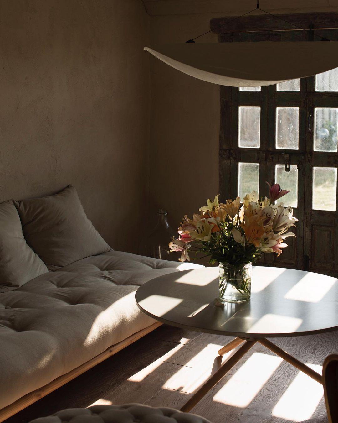 Danois Edda Light Concrete Top and Light Oak Legs Coffee Table by Eberhart Furniture en vente