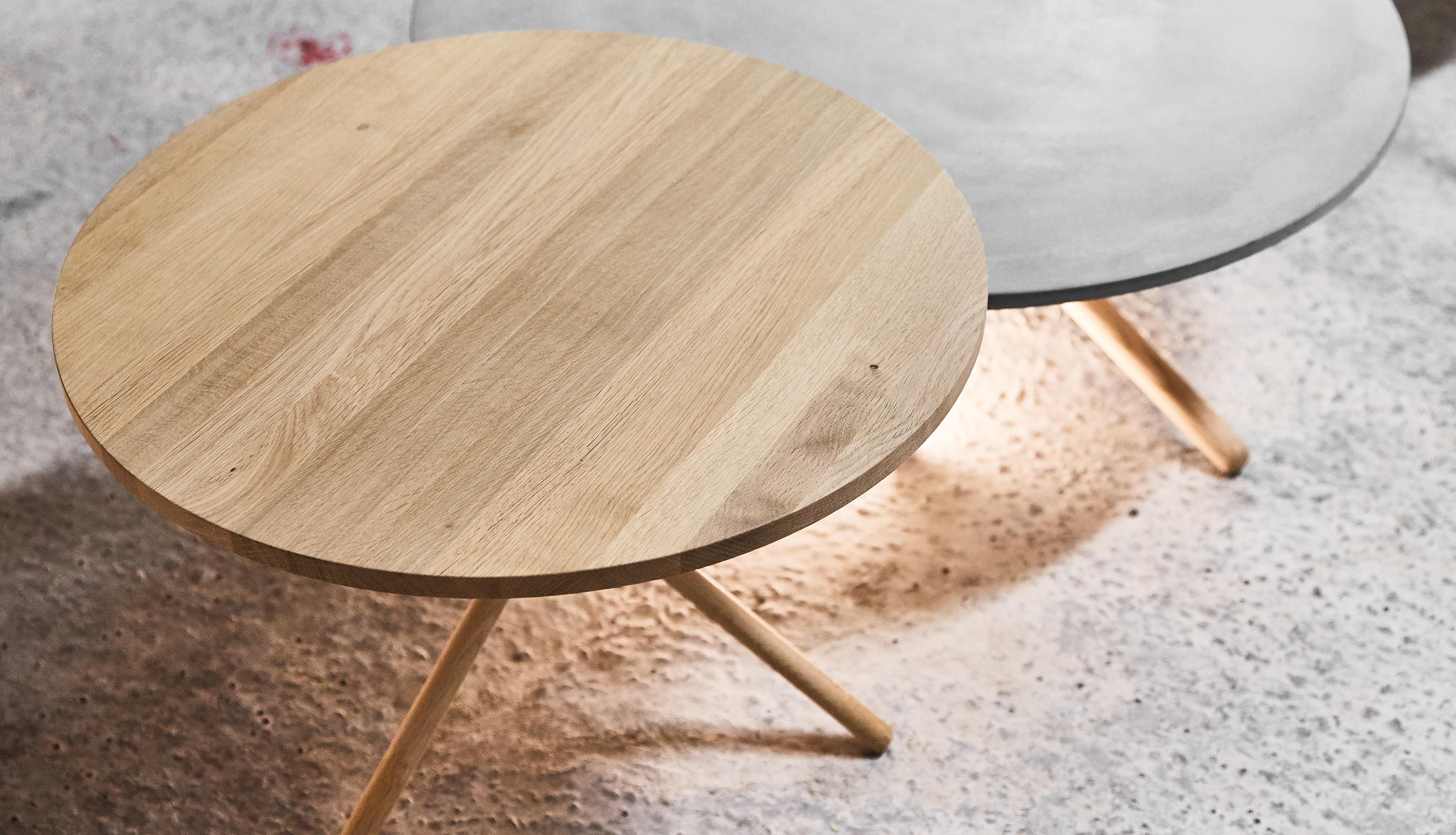 Danish Edda Light Oak Coffee Table by Eberhart Furniture For Sale