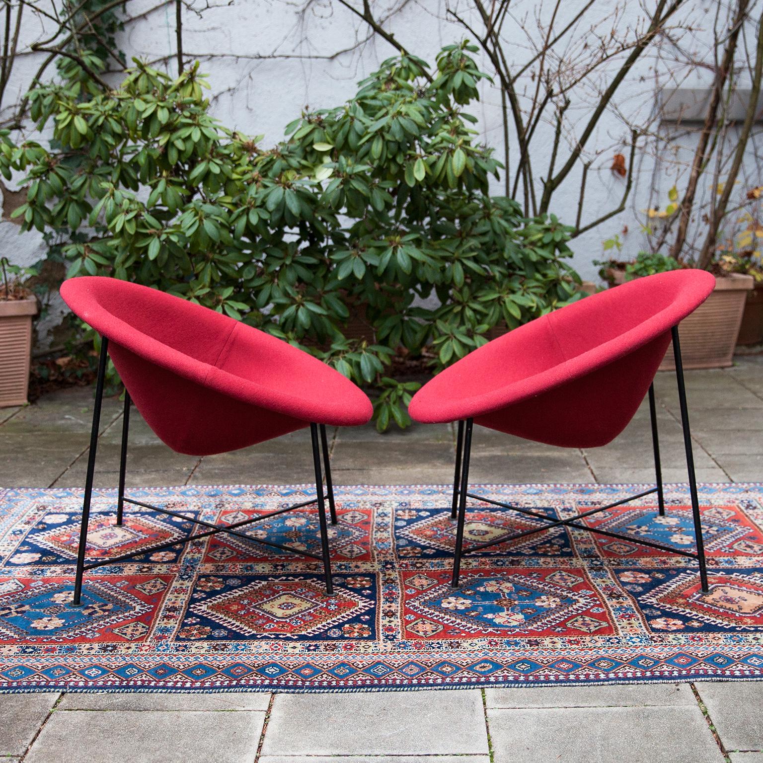 German Eddi Harlis Lounge Chair 774 for Hans Kaufeld, 1957 For Sale