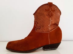EDDI Suede and Python Short Boots. Great conditions. Size 30 (EU)