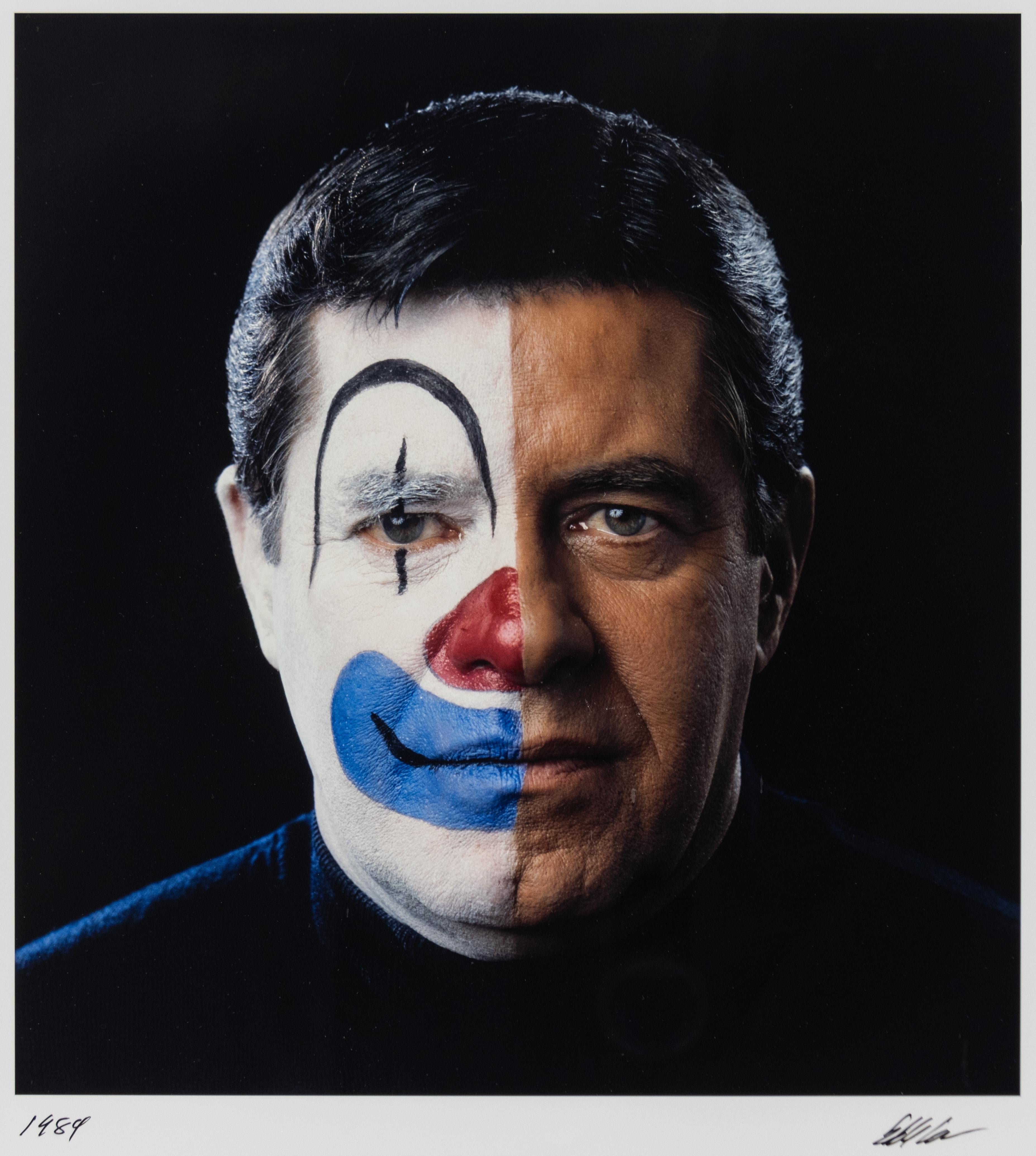 Jerry Lewis Clown Face Cover of “Parade Magazine” - Photograph by Eddie Adams