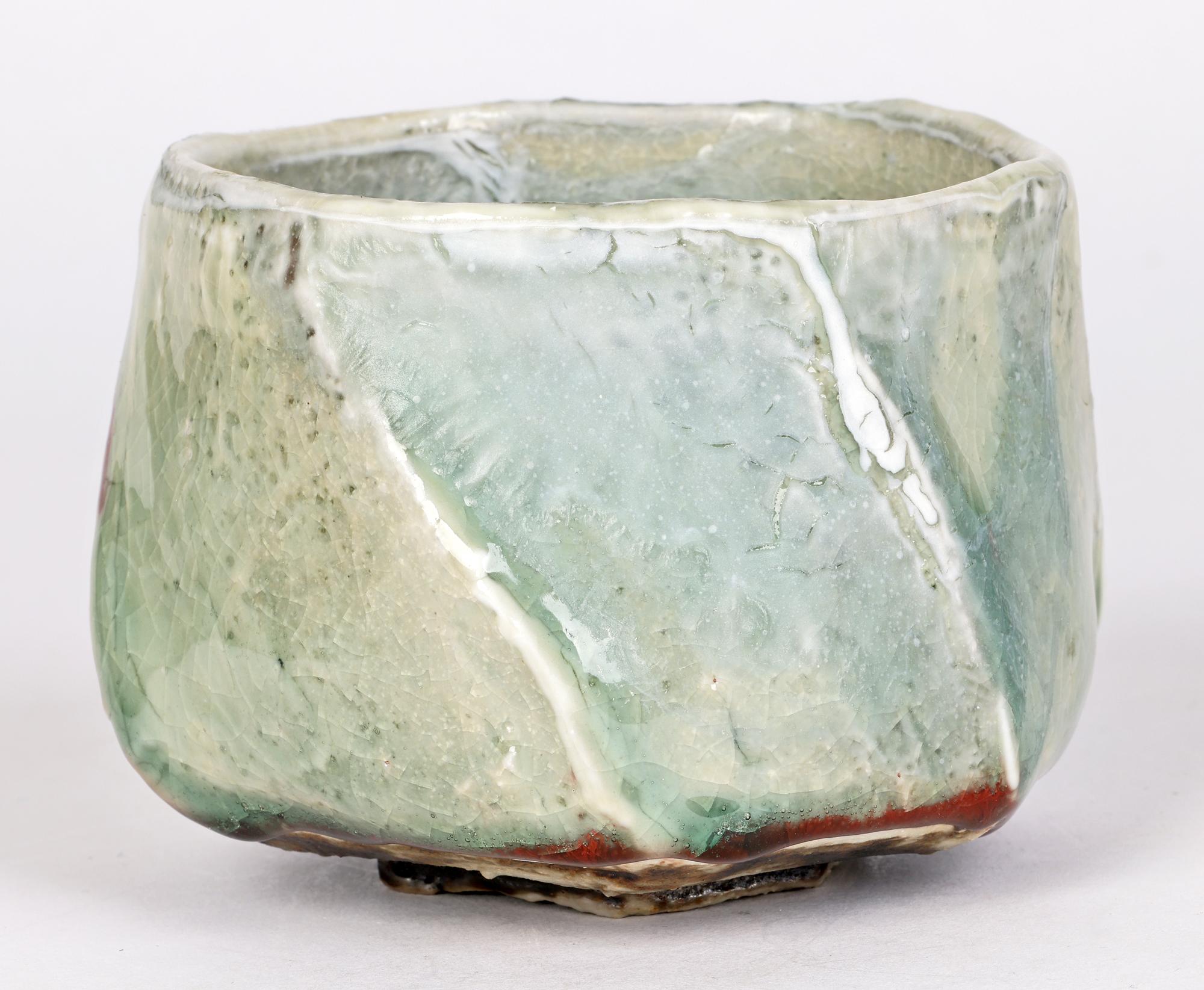 Eddie Curtis Celadon Glazed Large Studio Pottery Bowl For Sale 4