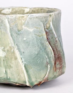 Eddie Curtis Large Porcelain Celadon Glazed Studio Pottery Bowl