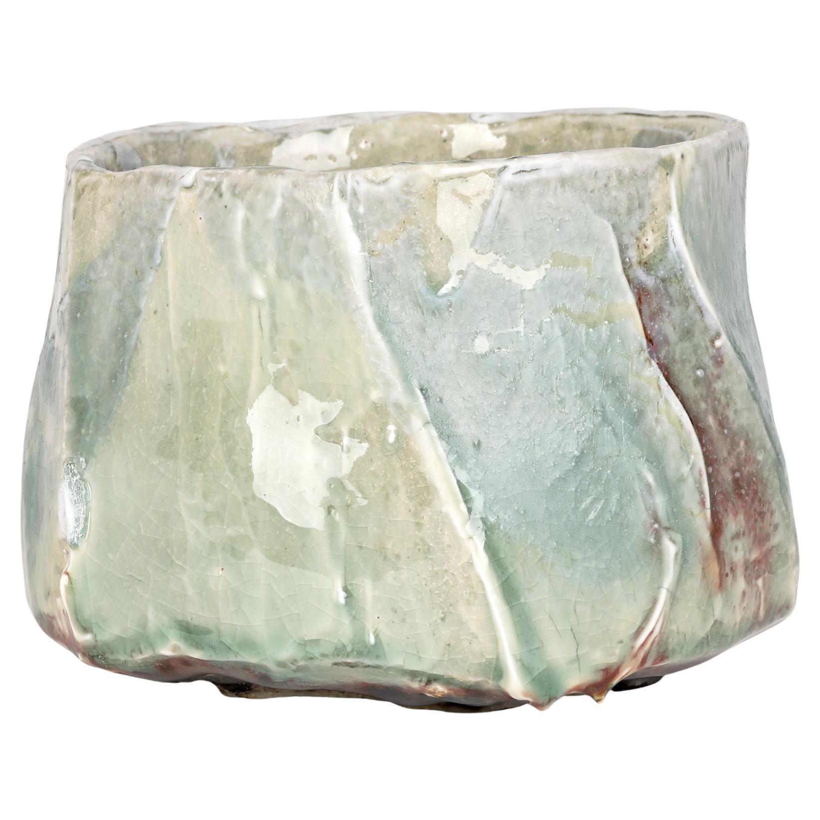 Eddie Curtis Large Porcelain Celadon Glazed Studio Pottery Bowl