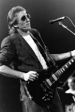 Roger Waters Playing Guitar on Stage Vintage Original Photograph
