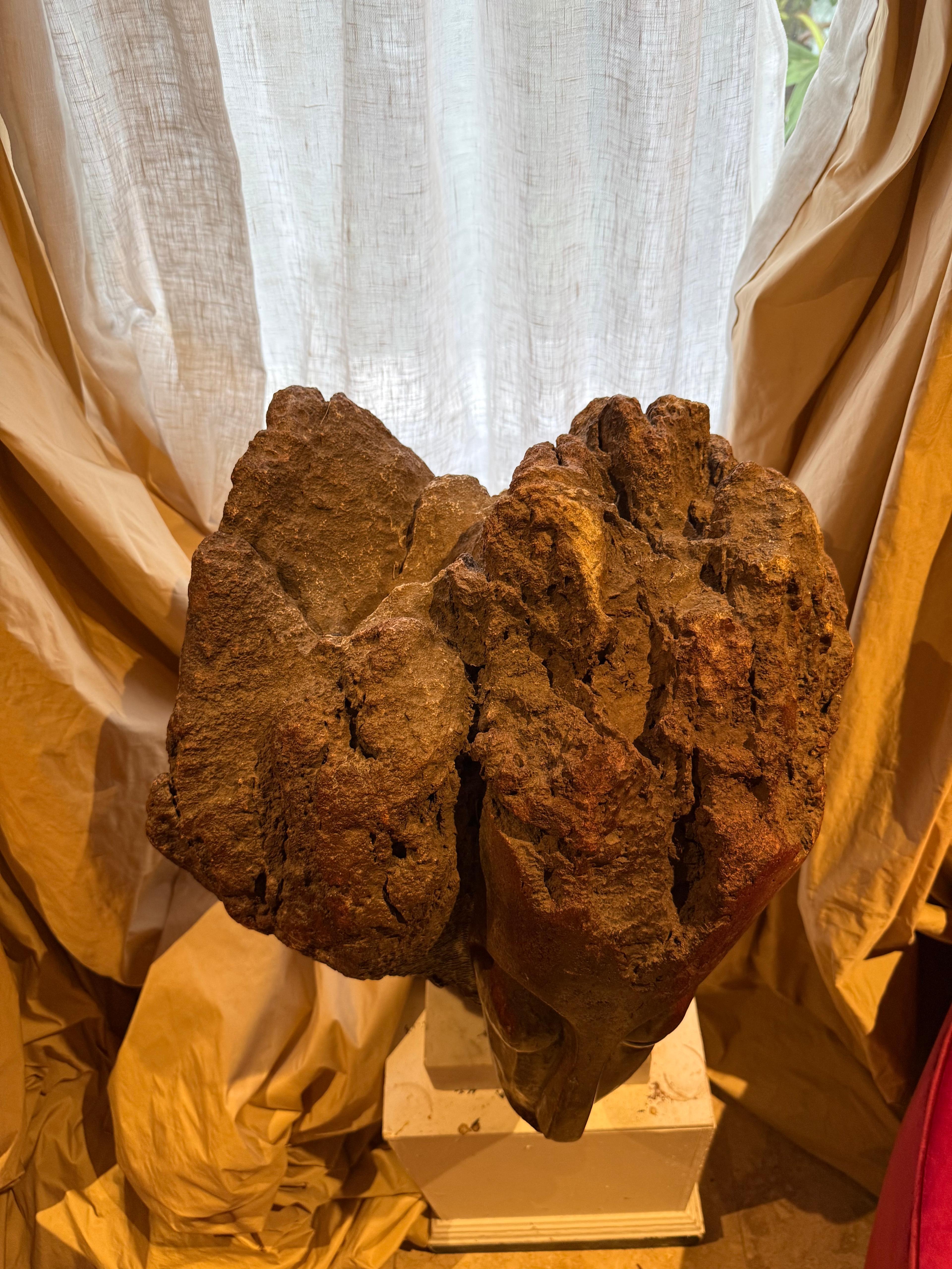 Eddie Masaya (Zimbabwean, b. 1960), Shona sculpture of Twin Faces For Sale 6