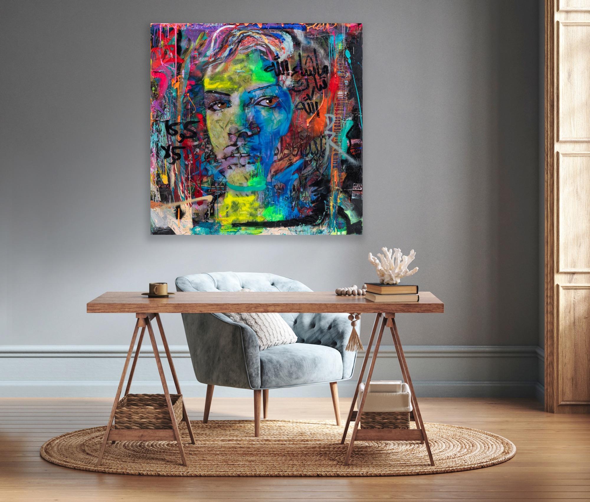 Omahyra, Bless Your Home - Outsider Art Mixed Media Art by Eddy Bogaert