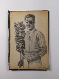 Het Hedendaags Verleden 336 Disegno a tecnica mista dietro il vetro Surrealista In magazzino