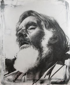 Biosphere no. 14 Charcoal on Canvas Portrait Painting Drawing In Stock