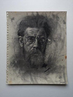 Het Hedendaags Verleden 340 Disegno a tecnica mista dietro il vetro surrealista In magazzino