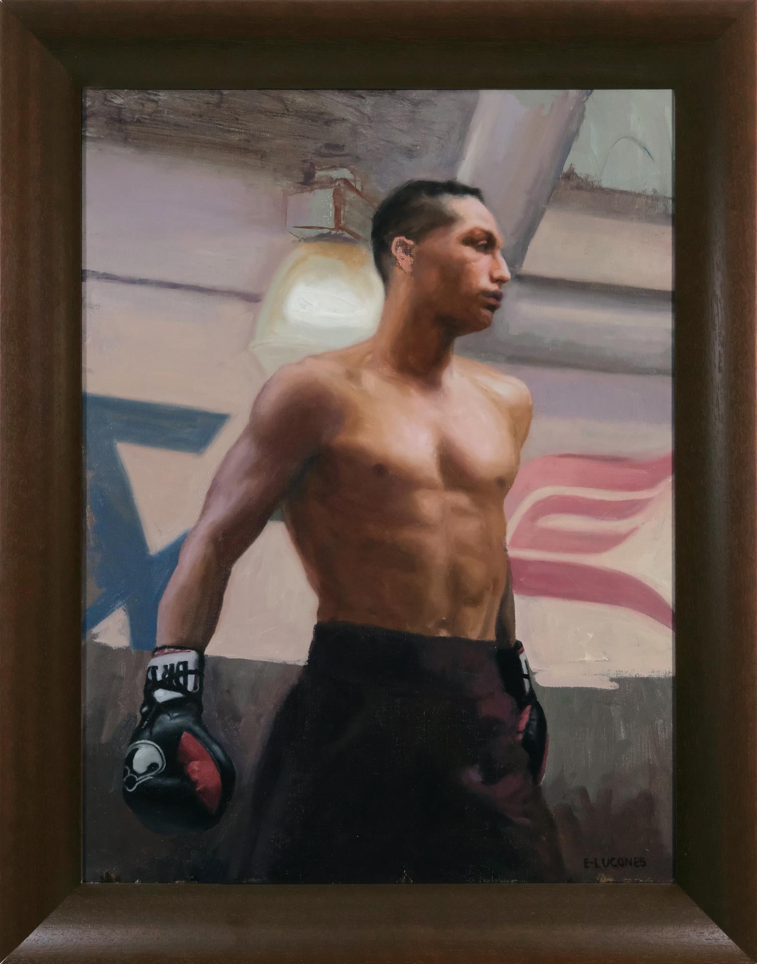 Fights de nuit du samedi, boxe, reste de Jarrod, peinture figurative, artiste cubain