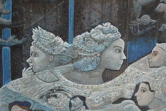 Palatia - Painting Blue Grey Brown Orange White Black